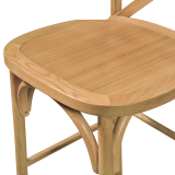 Bar Stool CROSS-BACK WOOD BAR Light Oak