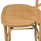 Bar Stool CROSS-BACK WOOD BAR Light Oak