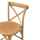 Bar Stool CROSS-BACK WOOD BAR Light Oak