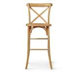 Bar Stool CROSS-BACK WOOD BAR Light Oak