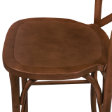 Bar Stool CROSS-BACK WOOD BAR Walnut