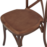 Wooden wedding chair CROSS-BACK WOOD Walnut