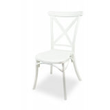 Wedding chair CROSS-BACK FIORINI white