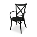 Wedding chair CROSS-BACK FIORINI GRAND black