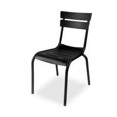 Beer garden chair LYON inspired by LUXEMBOURG Black