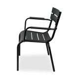 Beer garden chair LYON GRAND inspired by LUXEMBOURG Black