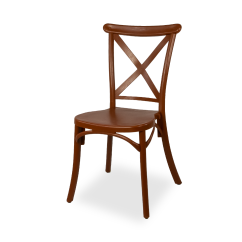 Wedding chair CROSS-BACK FIORINI brown