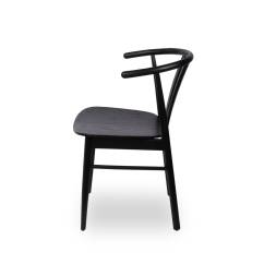 Wooden restaurant chair SCANDI black