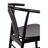 Wooden restaurant chair SCANDI black