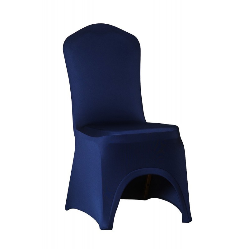 Cover Slimtex Lux Color Navy Blue, Navy And White Chair Covers