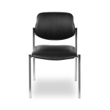 Conference chair IZI CR black eco-leather