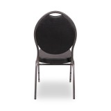 Banquet chair HERMAN DELUXE black eco-leather